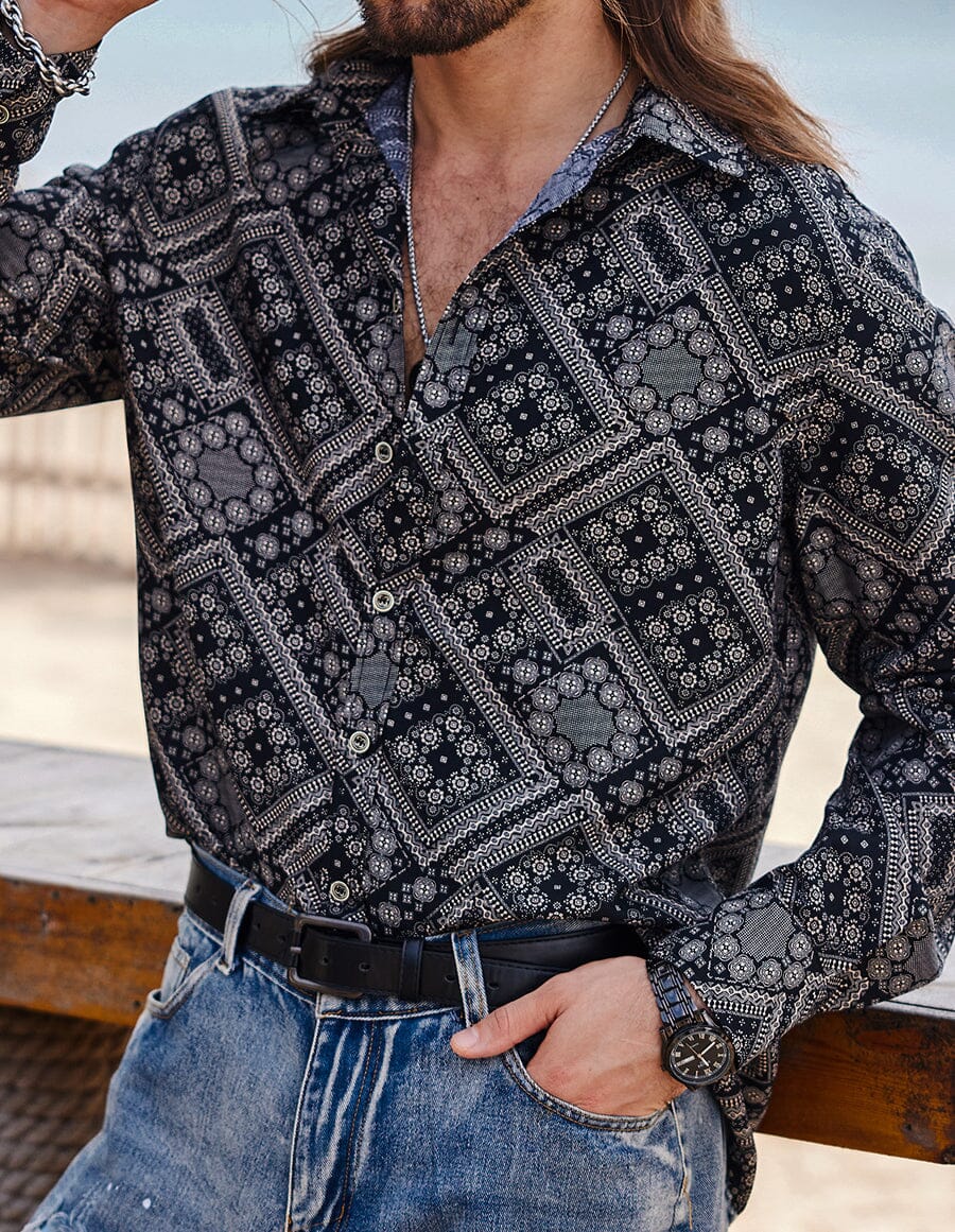 Pattern Texture Shirt - Image 6