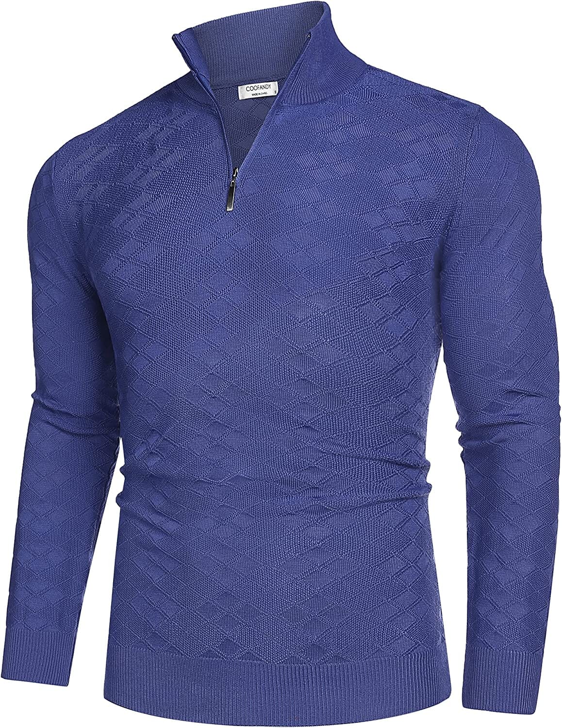 Quarter Zippper Mock Neck Pullover Sweater (US Only) - Image 4
