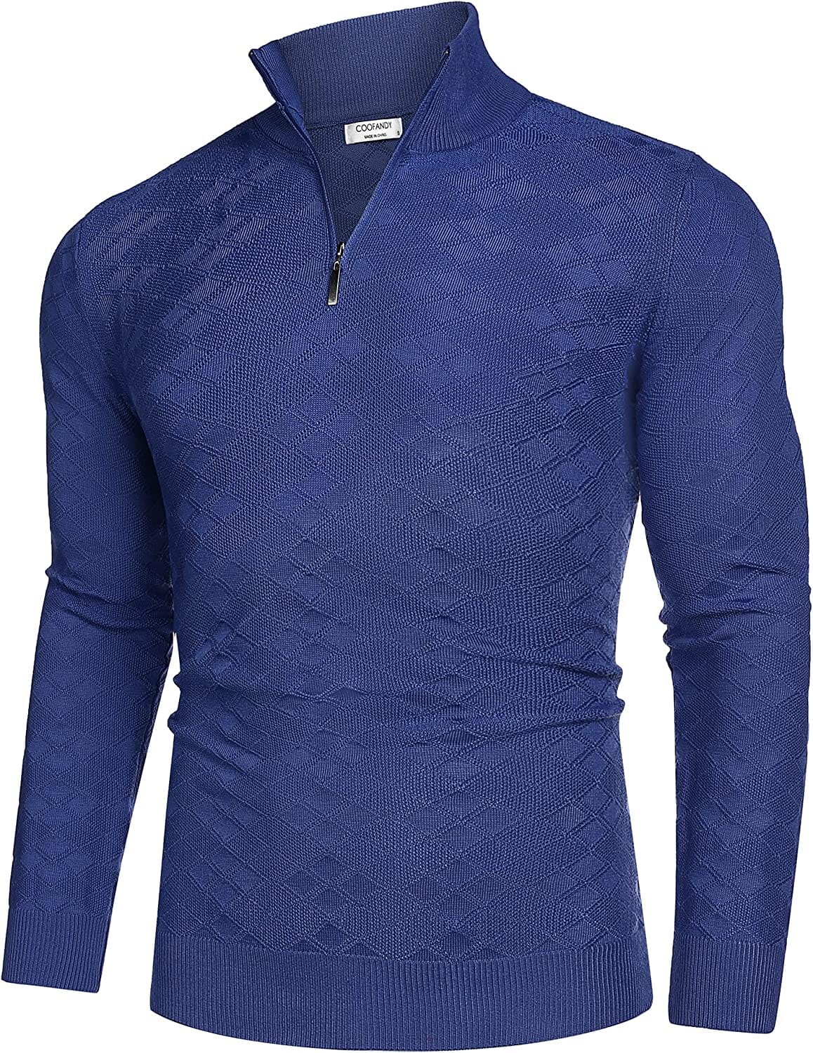 Quarter Zippper Mock Neck Pullover Sweater (US Only) - Image 6