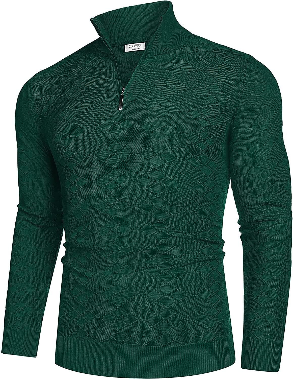Quarter Zippper Mock Neck Pullover Sweater (US Only) - Image 7