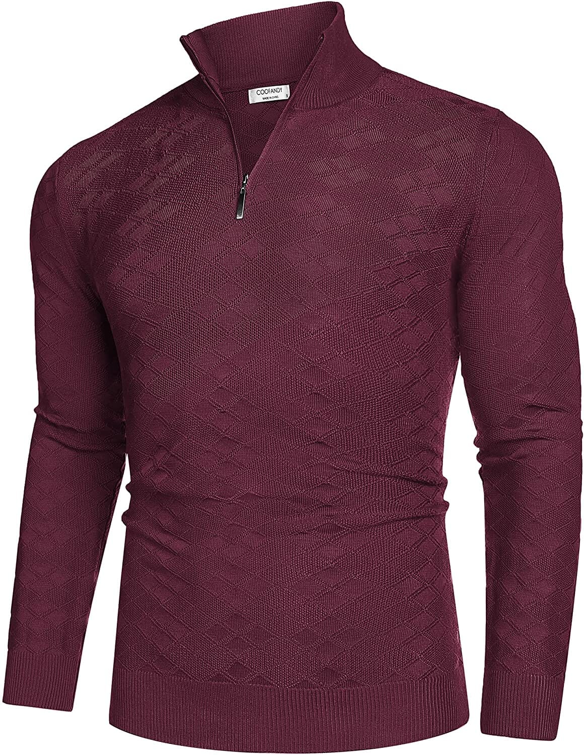 Quarter Zippper Mock Neck Pullover Sweater (US Only) - Image 8
