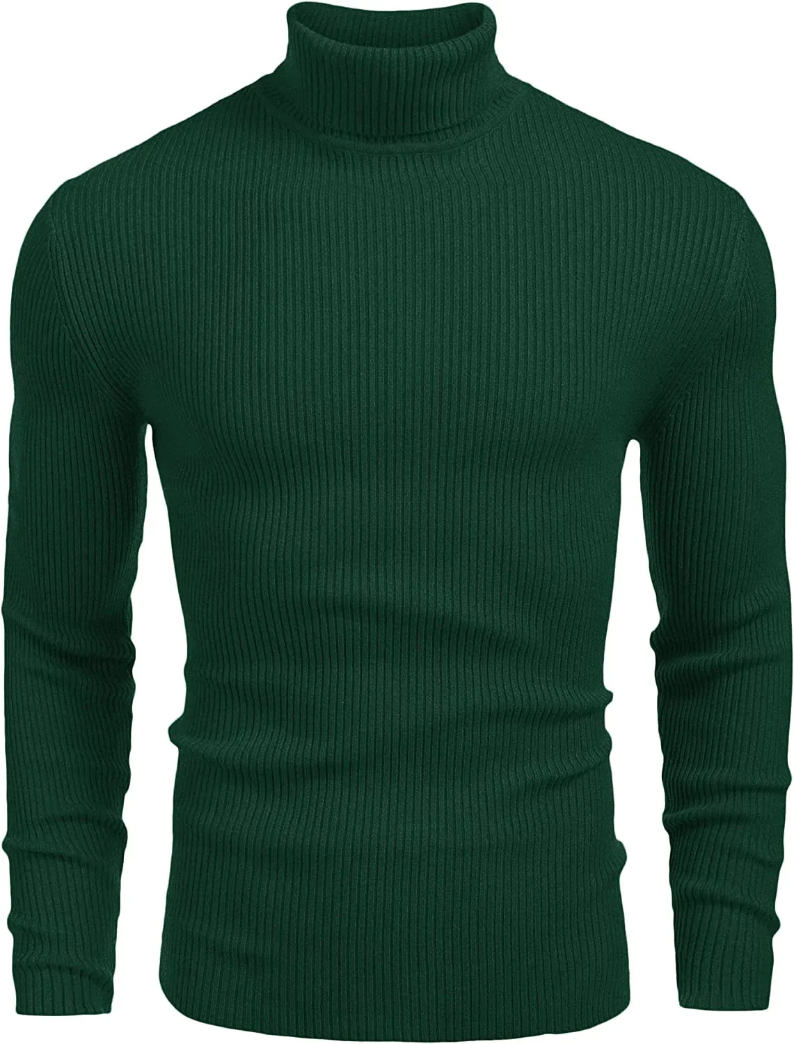 Ribbed Slim Fit Knitted Pullover Turtleneck Sweater (US Only) - Image 13
