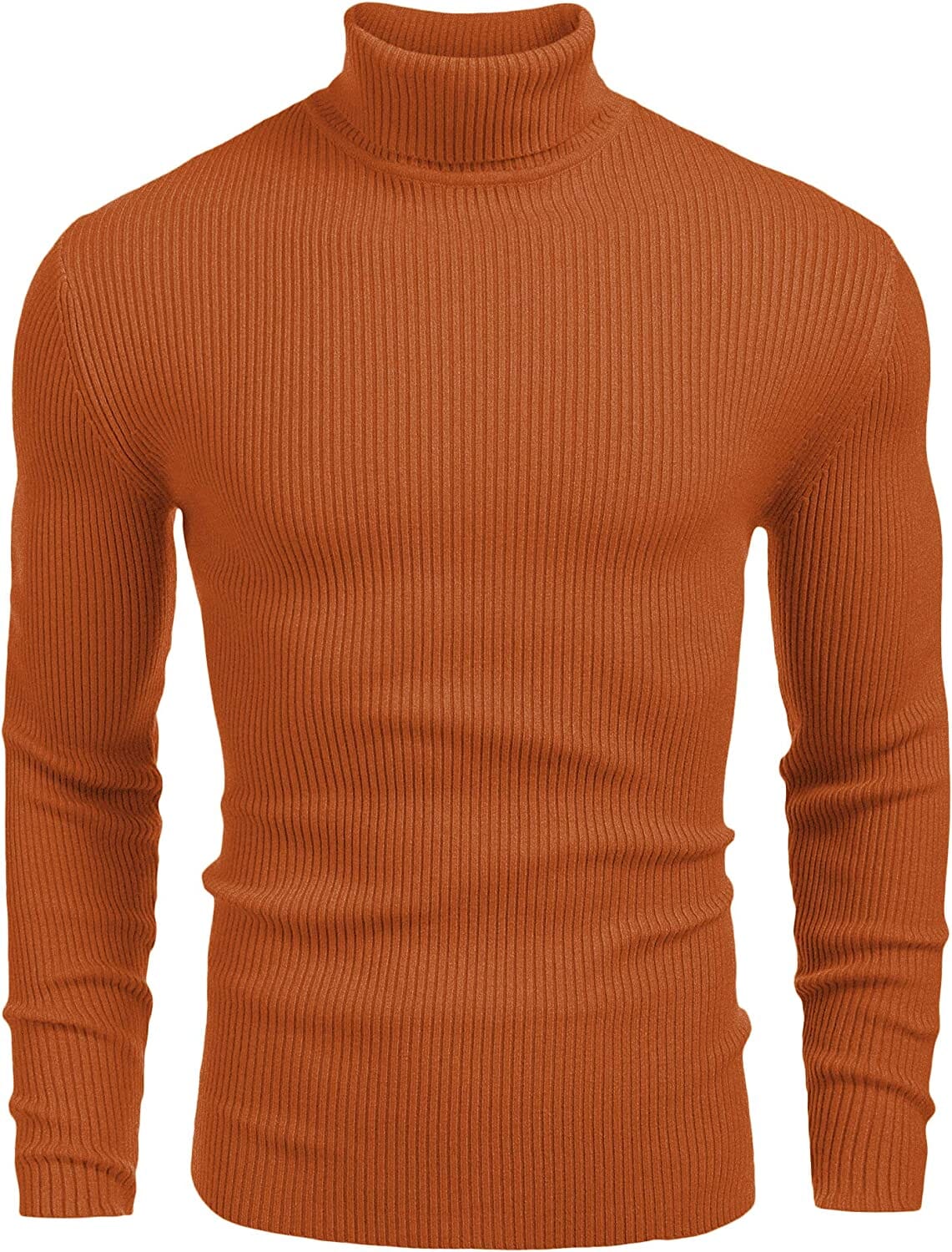 Ribbed Slim Fit Knitted Pullover Turtleneck Sweater (US Only) - Image 3
