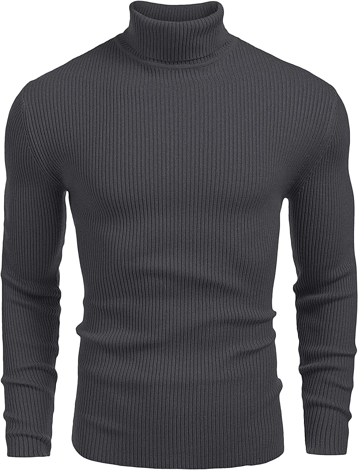 Ribbed Slim Fit Knitted Pullover Turtleneck Sweater (US Only) - Image 4