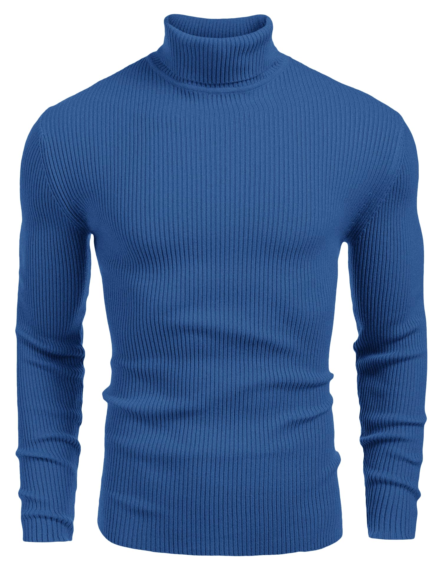 Ribbed Slim Fit Knitted Pullover Turtleneck Sweater (US Only) - Image 5