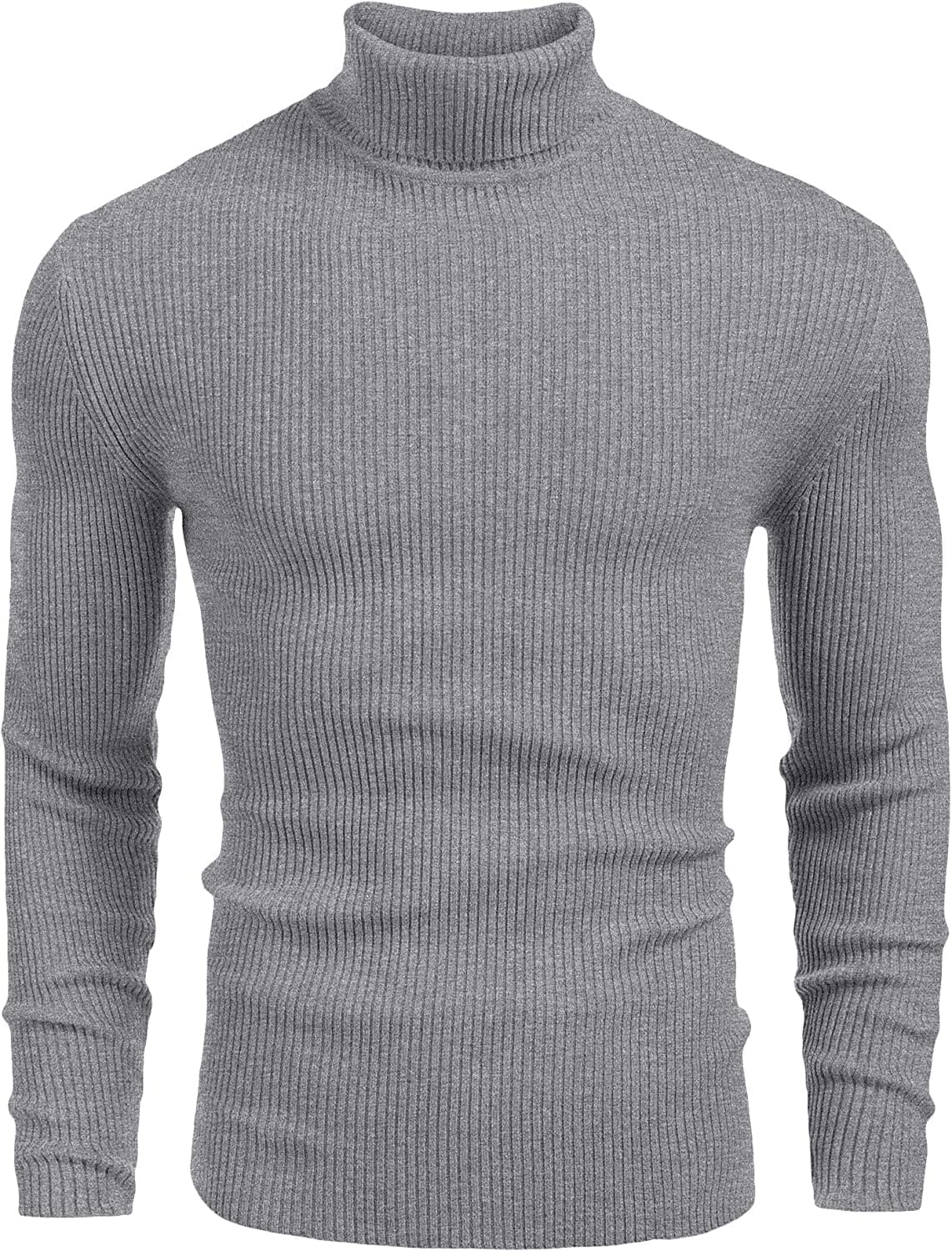 Ribbed Slim Fit Knitted Pullover Turtleneck Sweater (US Only) - Image 6