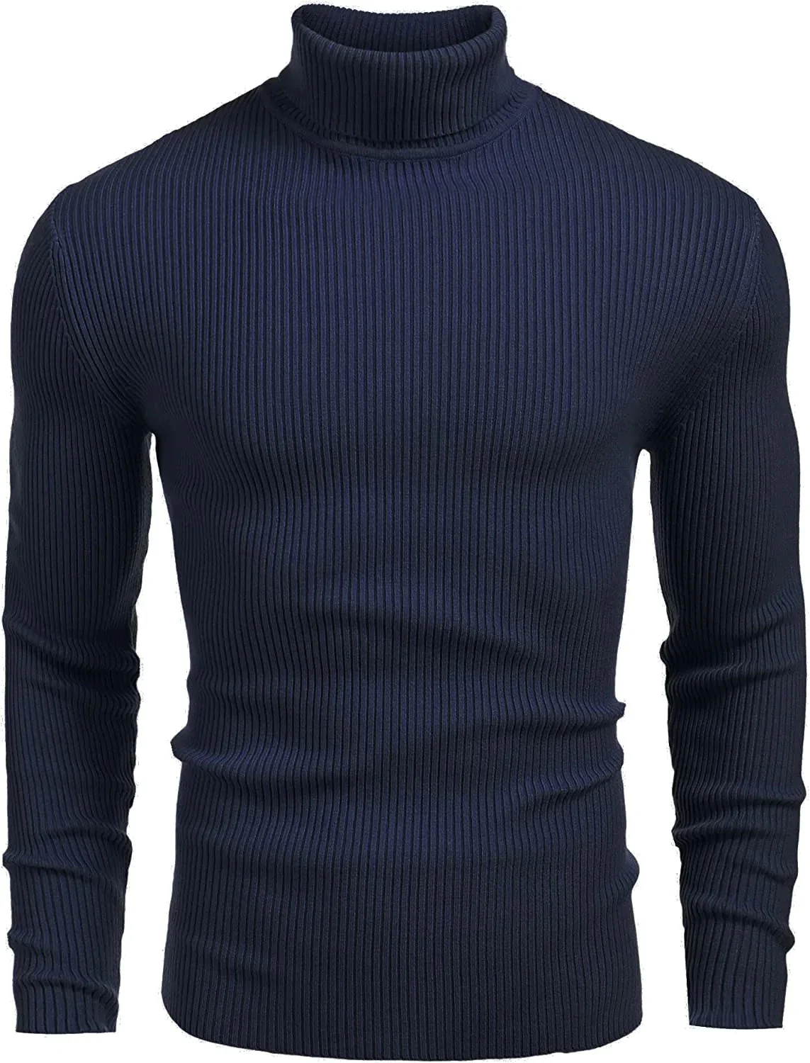 Ribbed Slim Fit Knitted Pullover Turtleneck Sweater (US Only) - Image 8
