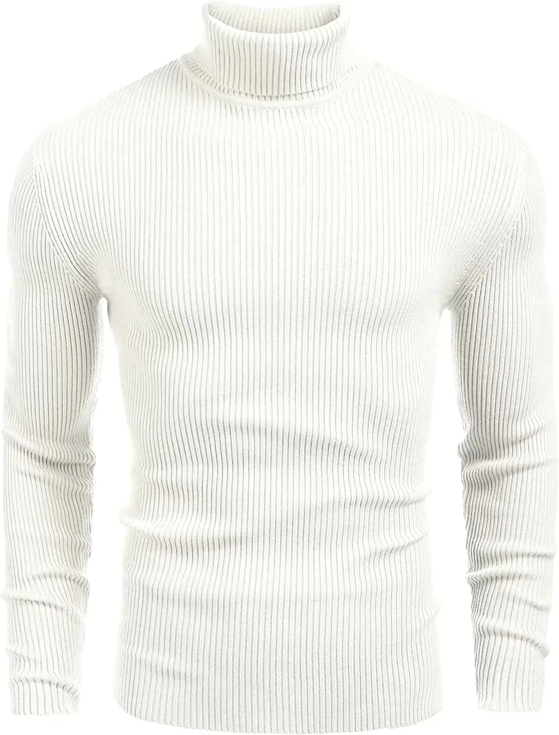 Ribbed Slim Fit Knitted Pullover Turtleneck Sweater (US Only) - Image 9