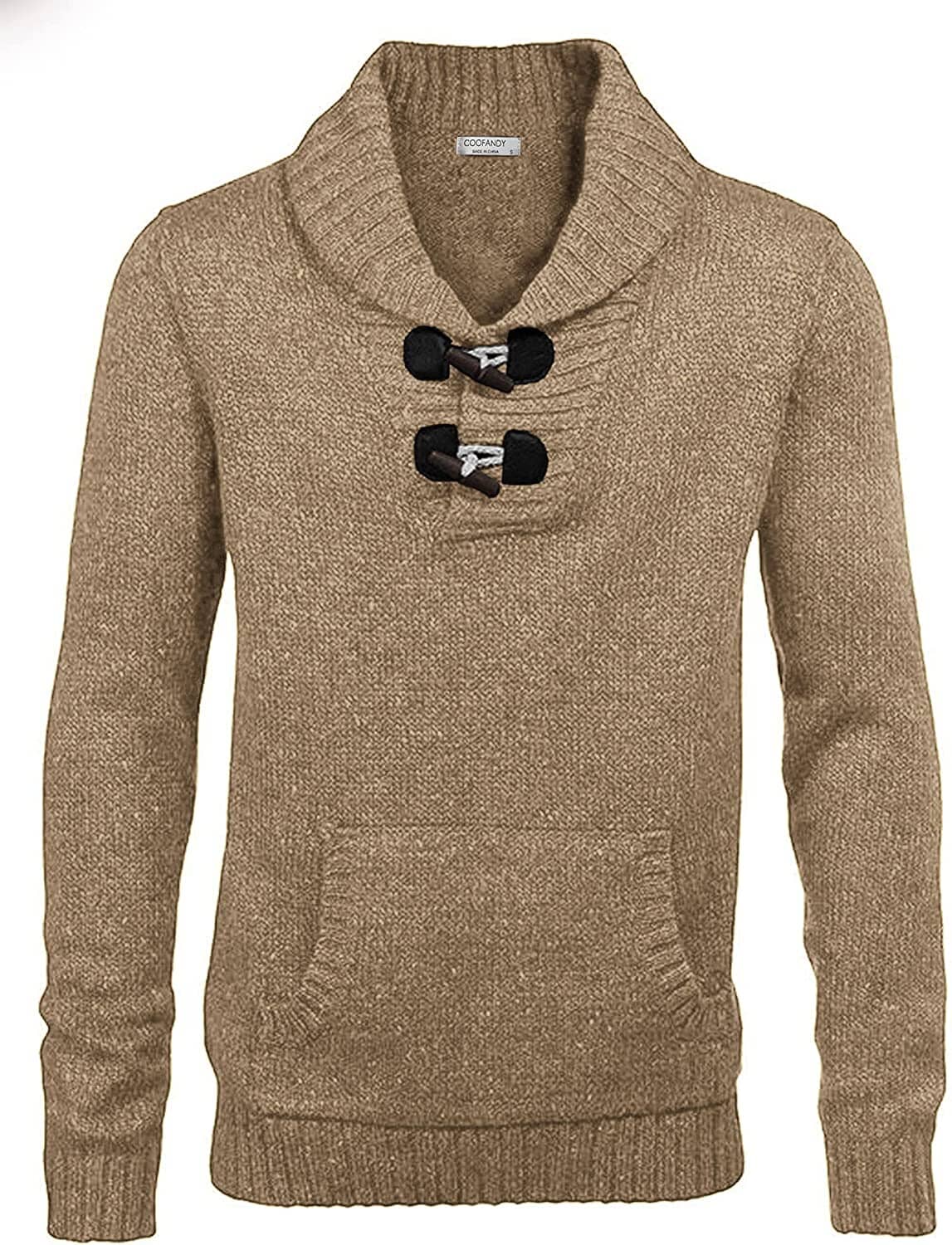 Shawl Collar Pullover Knit Sweaters with Pockets (US Only) - Image 3