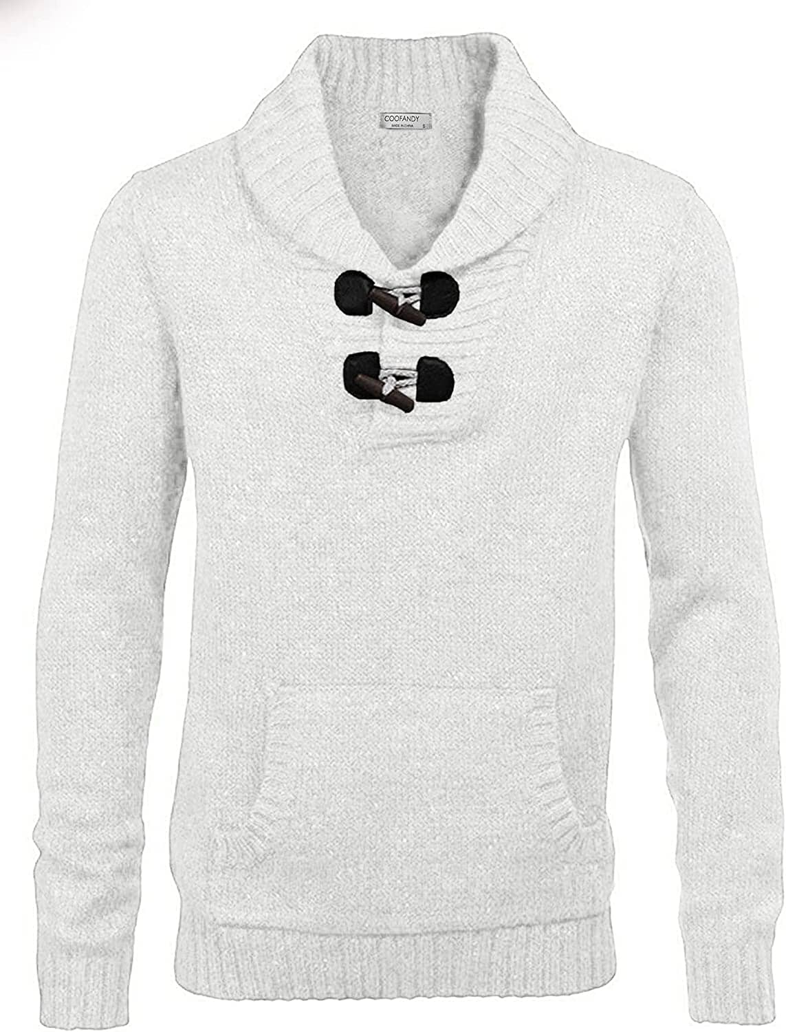 Shawl Collar Pullover Knit Sweaters with Pockets (US Only) - Image 4