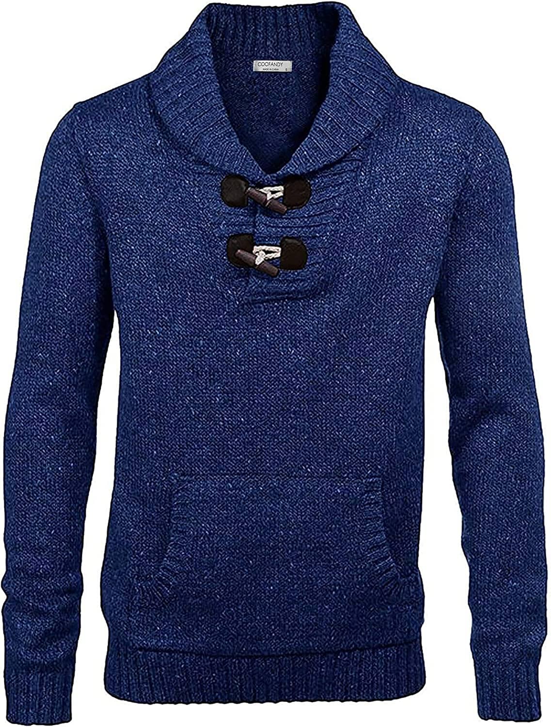 Shawl Collar Pullover Knit Sweaters with Pockets (US Only) - Image 5