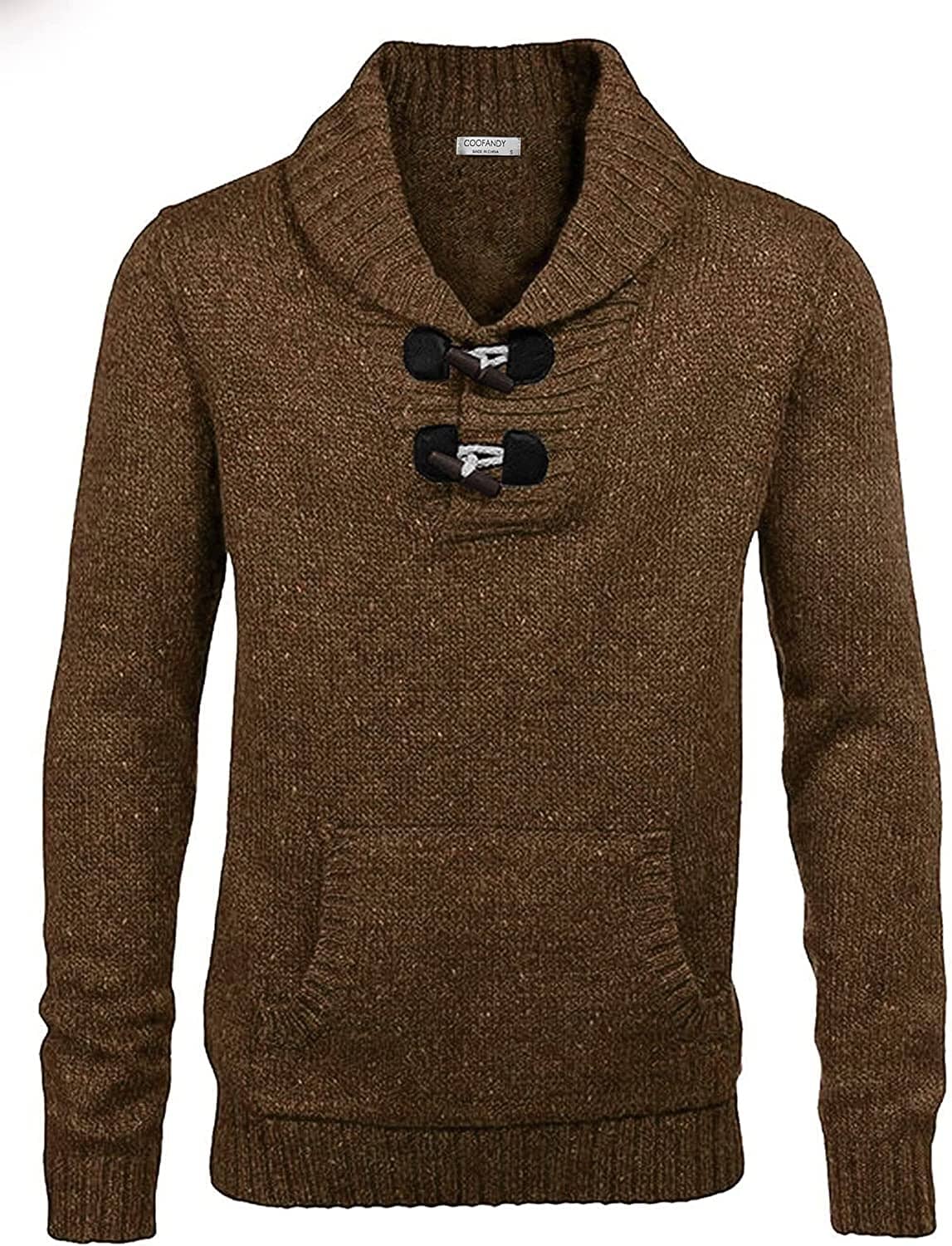 Shawl Collar Pullover Knit Sweaters with Pockets (US Only) - Image 8