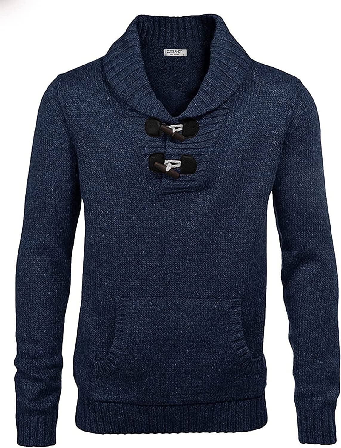 Shawl Collar Pullover Knit Sweaters with Pockets (US Only) - Image 9