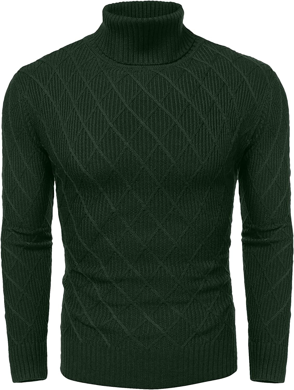 Slim Fit Thick Cotton Pullover Turtleneck Sweaters (US Only) - Image 6