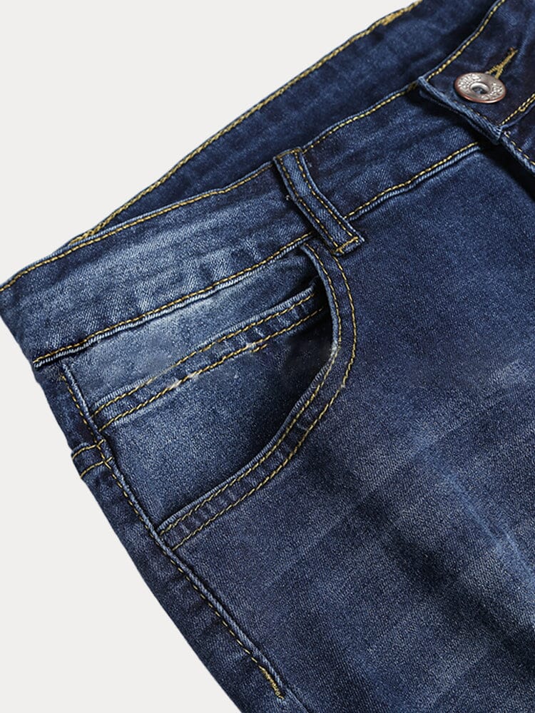 Slim Fit Torn Jeans - Image 11