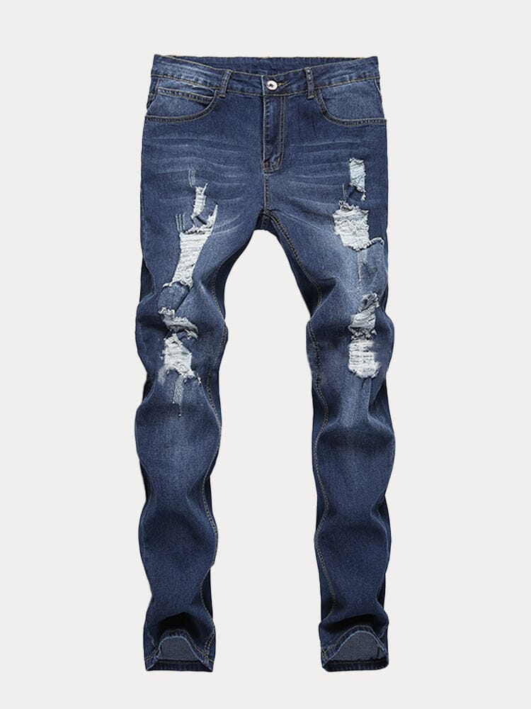 Slim Fit Torn Jeans - Image 7