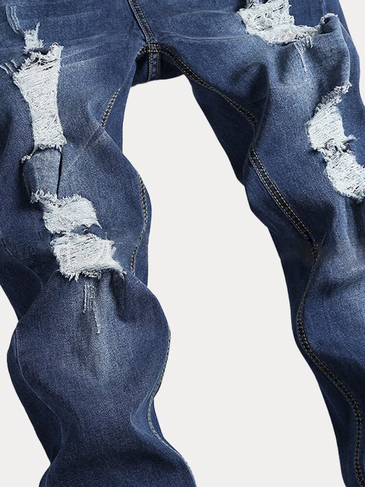 Slim Fit Torn Jeans - Image 8