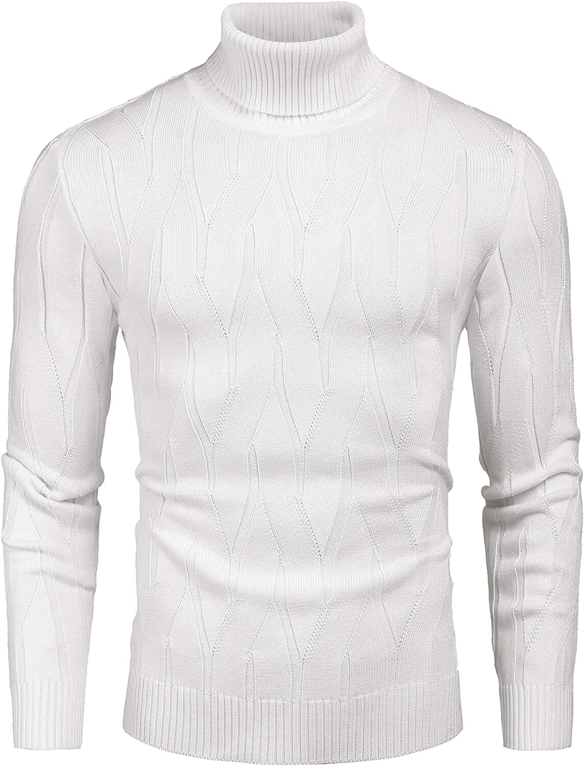 Slim Fit Turtleneck Knitted Pullover Sweaters (US Only) - Image 2