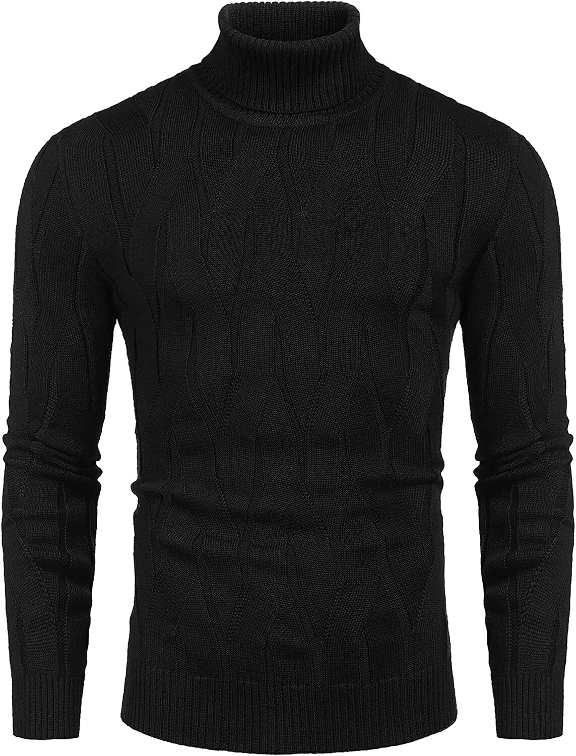 Slim Fit Turtleneck Knitted Pullover Sweaters (US Only) - Image 3
