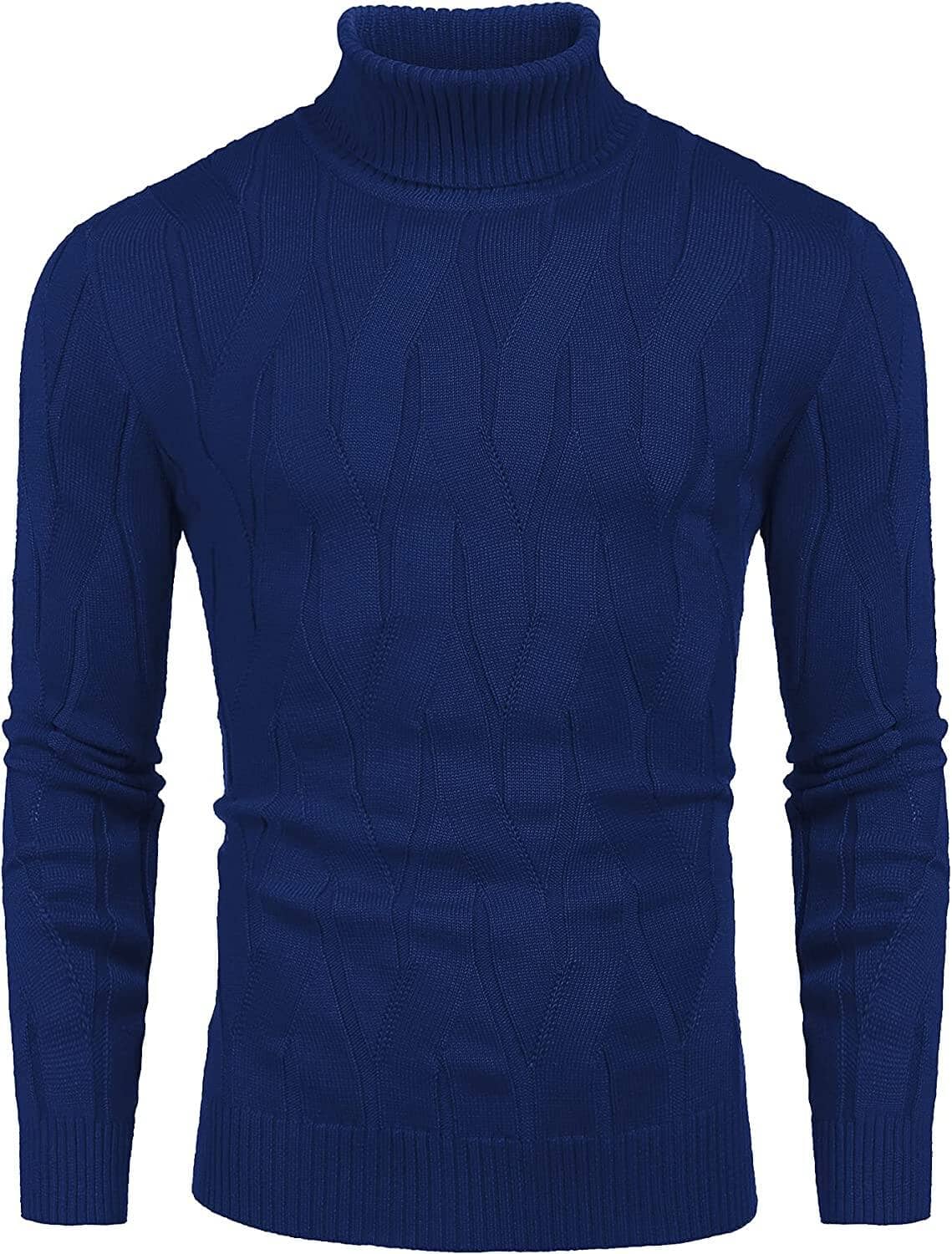 Slim Fit Turtleneck Knitted Pullover Sweaters (US Only) - Image 4