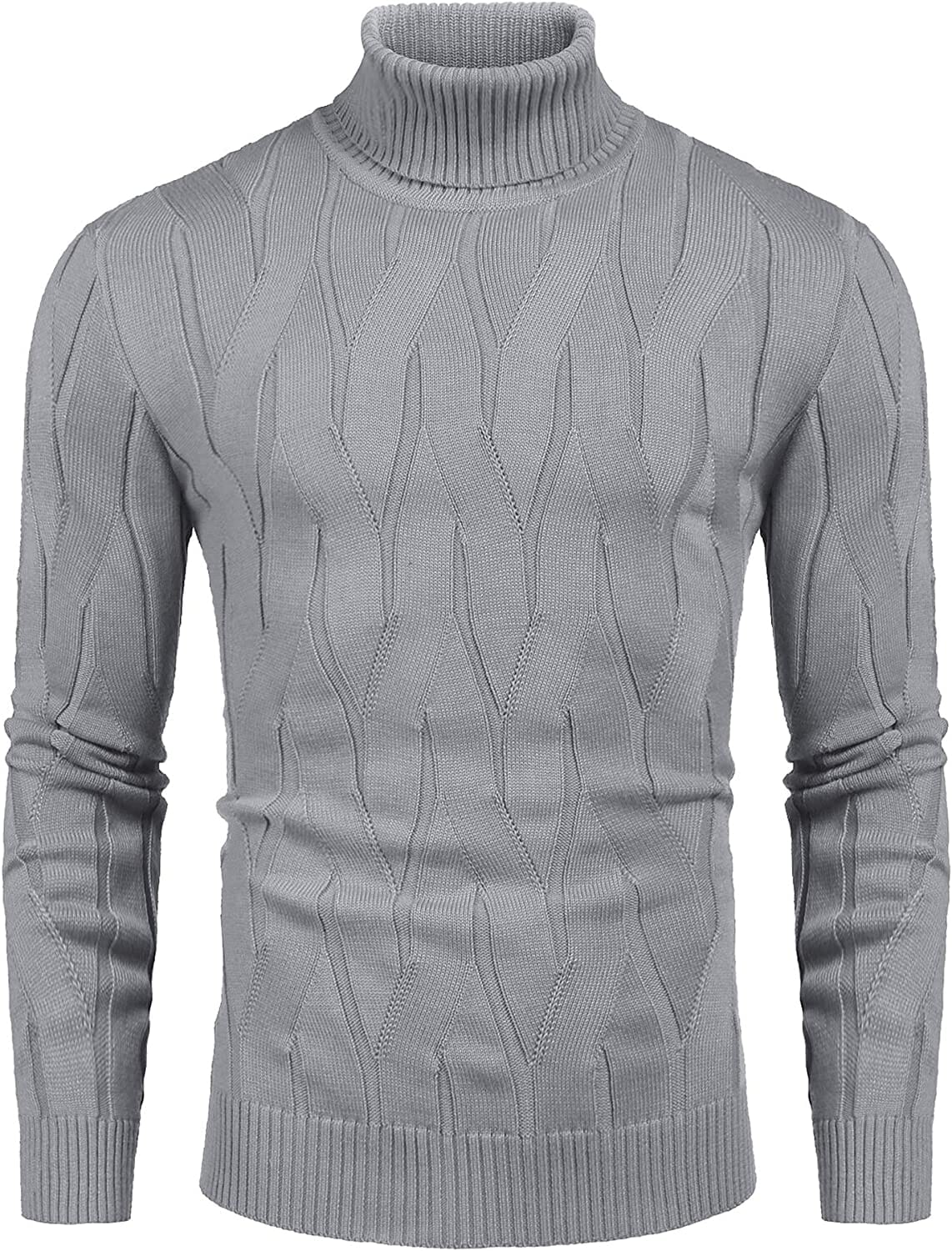 Slim Fit Turtleneck Knitted Pullover Sweaters (US Only) - Image 5