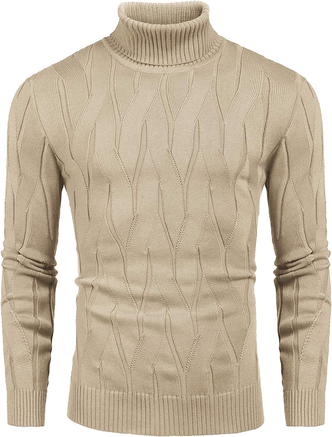 Slim Fit Turtleneck Knitted Pullover Sweaters (US Only) - Image 6