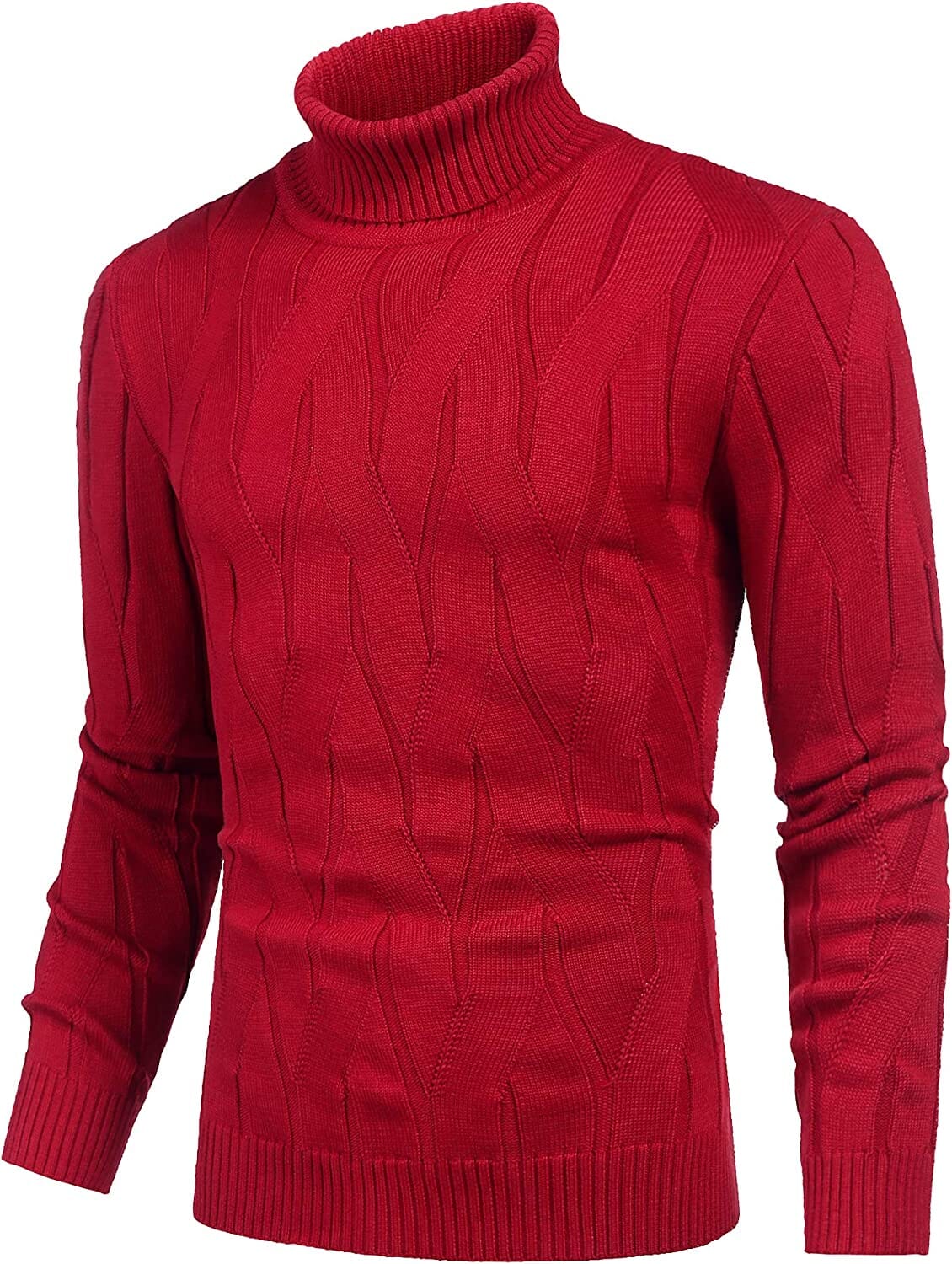 Slim Fit Turtleneck Knitted Pullover Sweaters (US Only) - Image 8