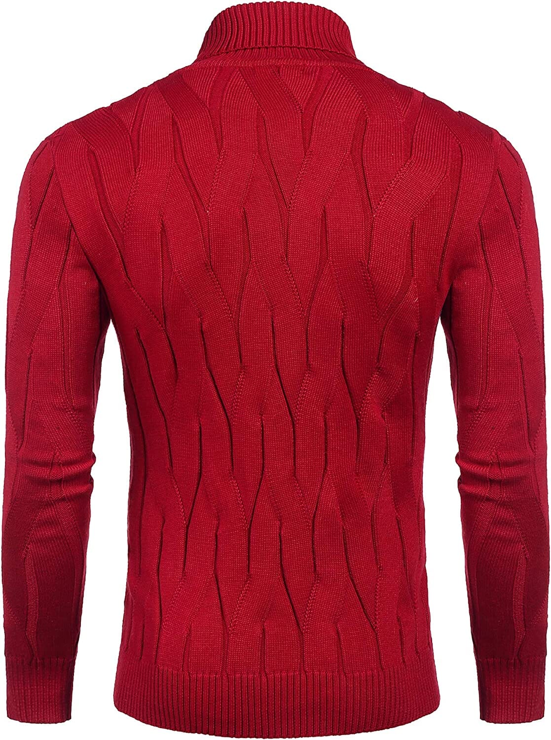 Slim Fit Turtleneck Knitted Pullover Sweaters (US Only) - Image 9
