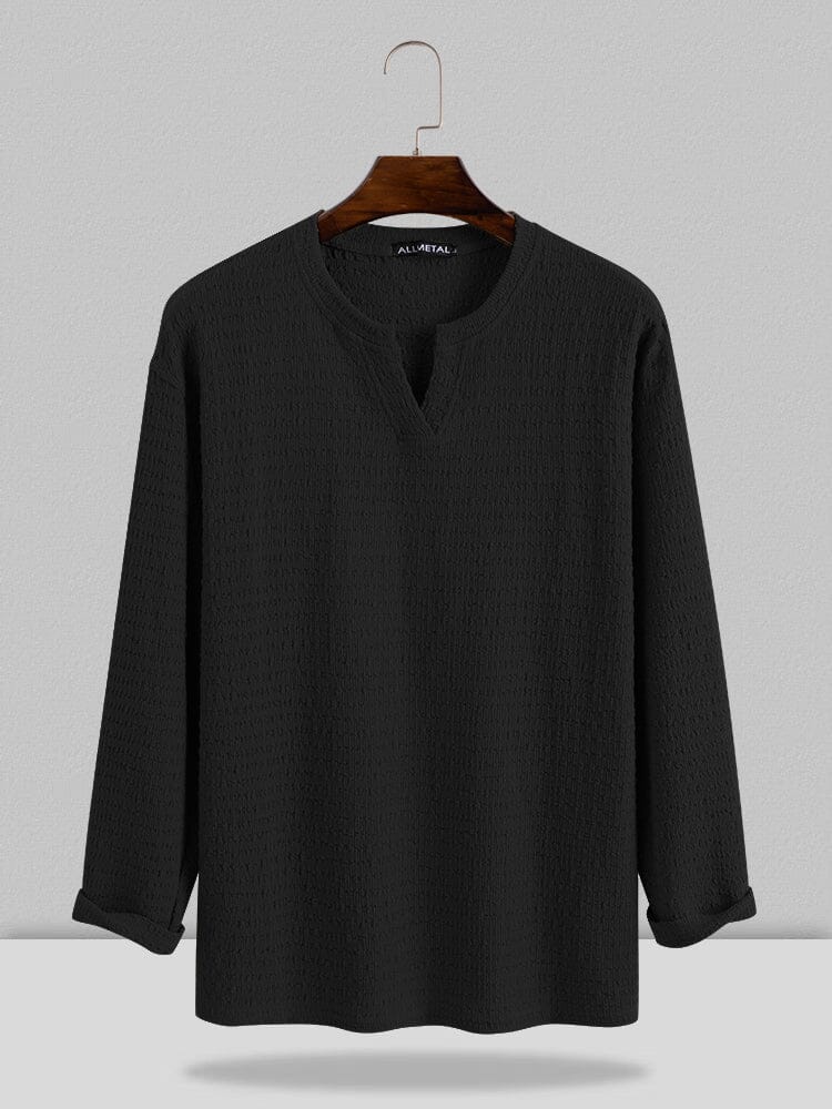 Small V-neck long-sleeved Shirt - Image 11