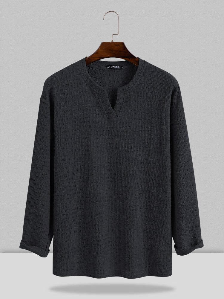 Small V-neck long-sleeved Shirt - Image 13