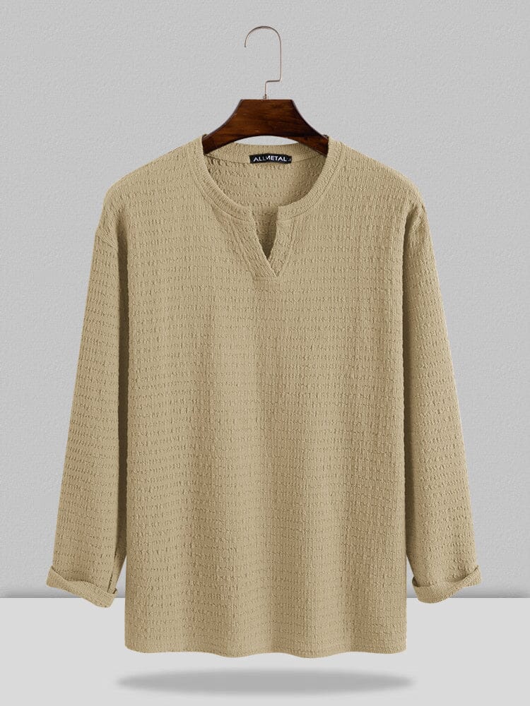Small V-neck long-sleeved Shirt - Image 17