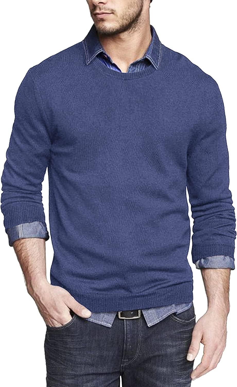 Solid Classic Crew Neck Sweater (US Only) - Image 10