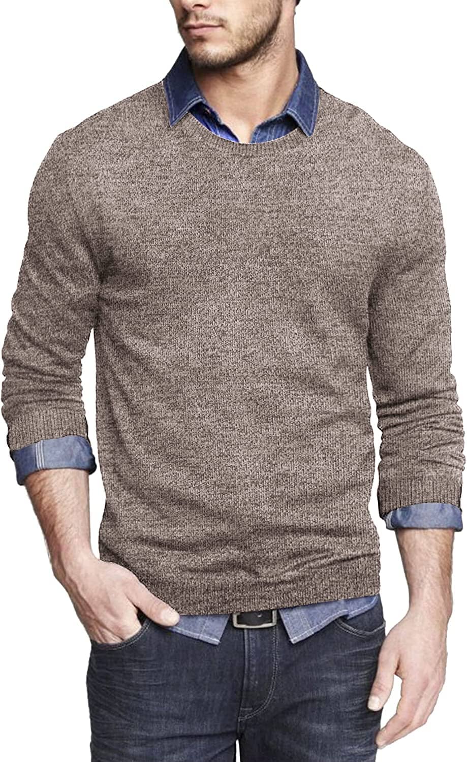 Solid Classic Crew Neck Sweater (US Only) - Image 2