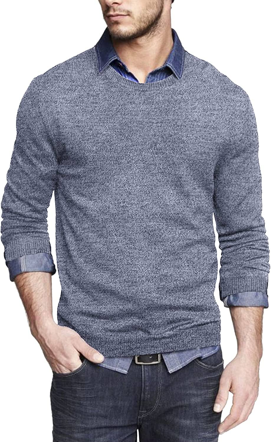 Solid Classic Crew Neck Sweater (US Only) - Image 4
