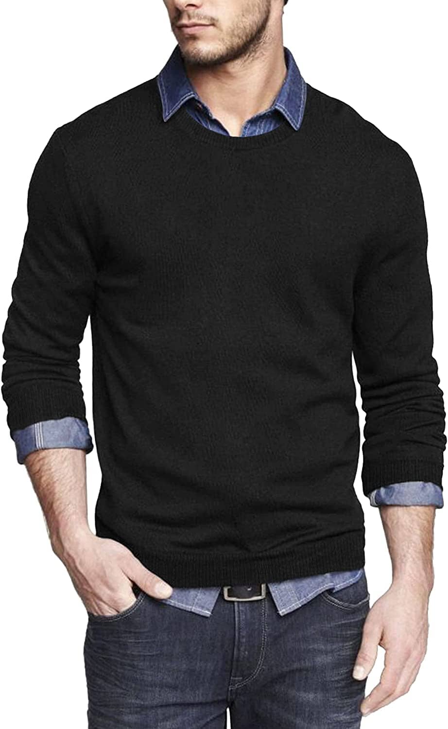 Solid Classic Crew Neck Sweater (US Only) - Image 5