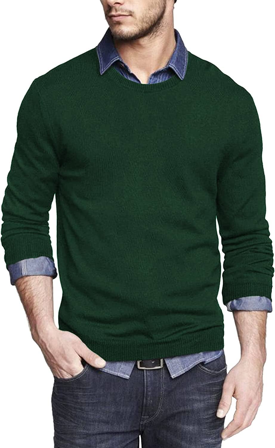 Solid Classic Crew Neck Sweater (US Only) - Image 7
