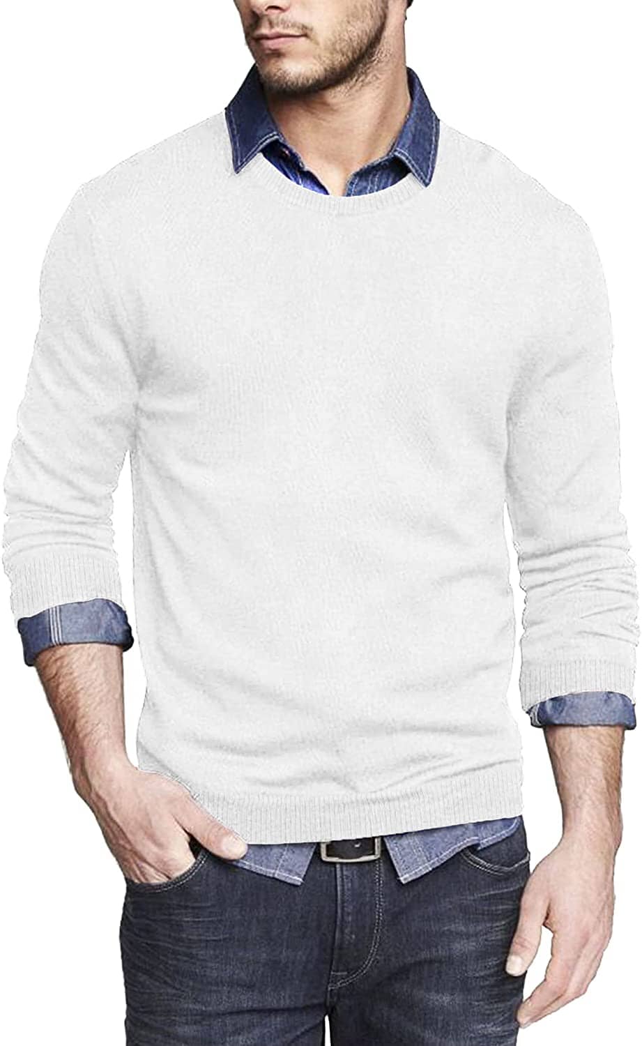 Solid Classic Crew Neck Sweater (US Only) - Image 8