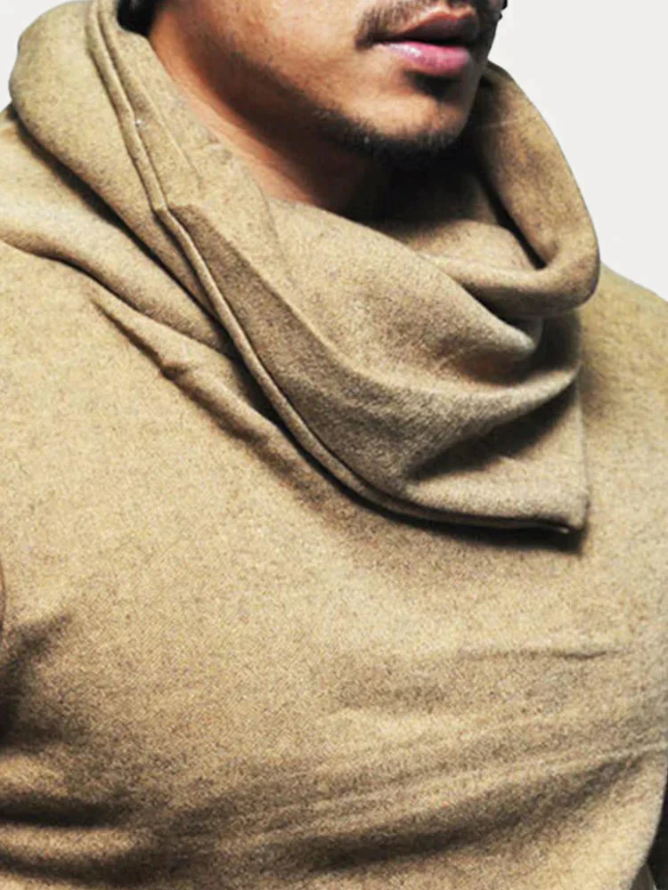 Coofandy Solid Stacked Collar Hoodie - Image 5