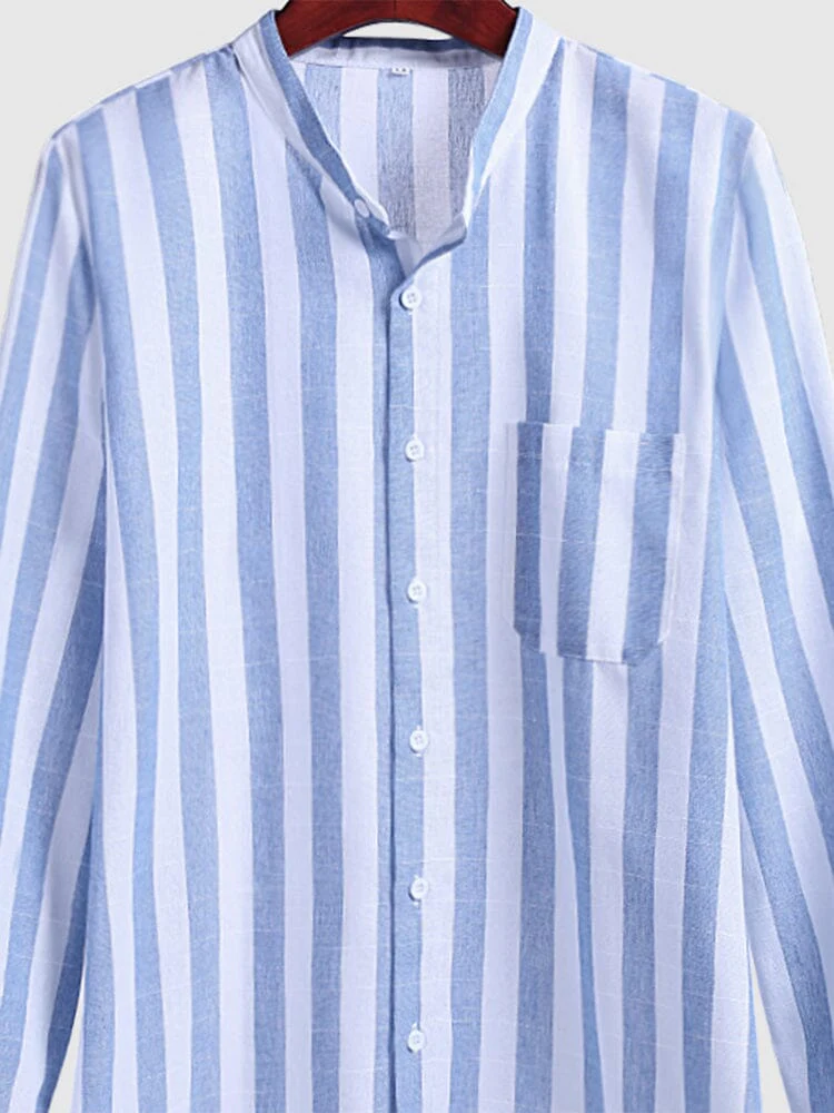 Striped Cotton Shirt 4 - Image 2