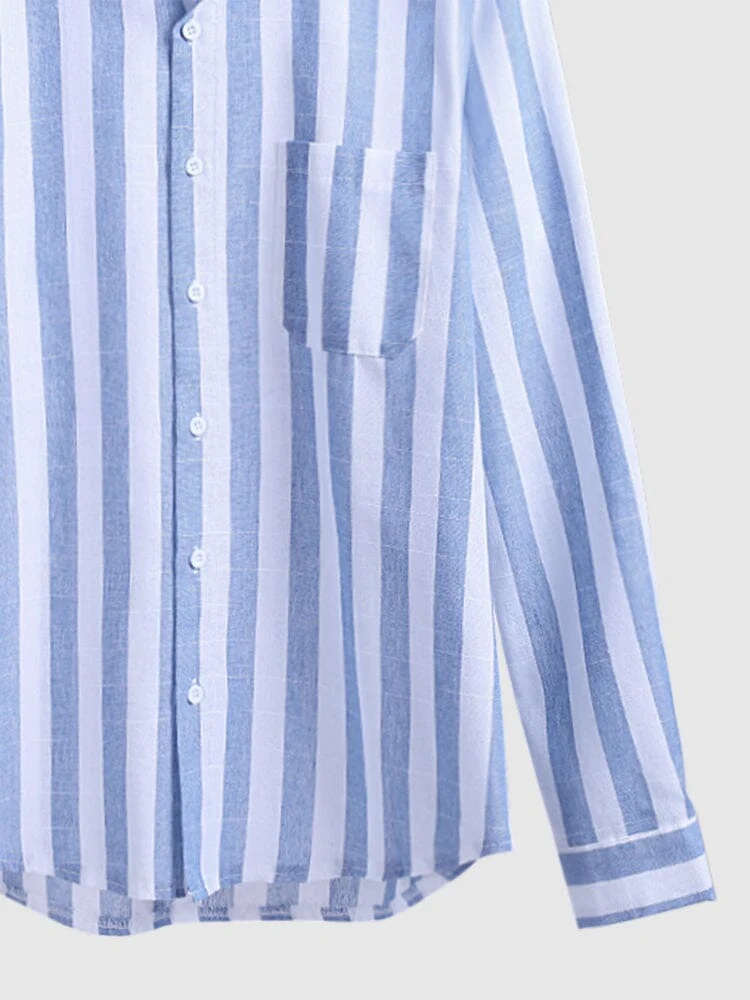 Striped Cotton Shirt 4 - Image 3