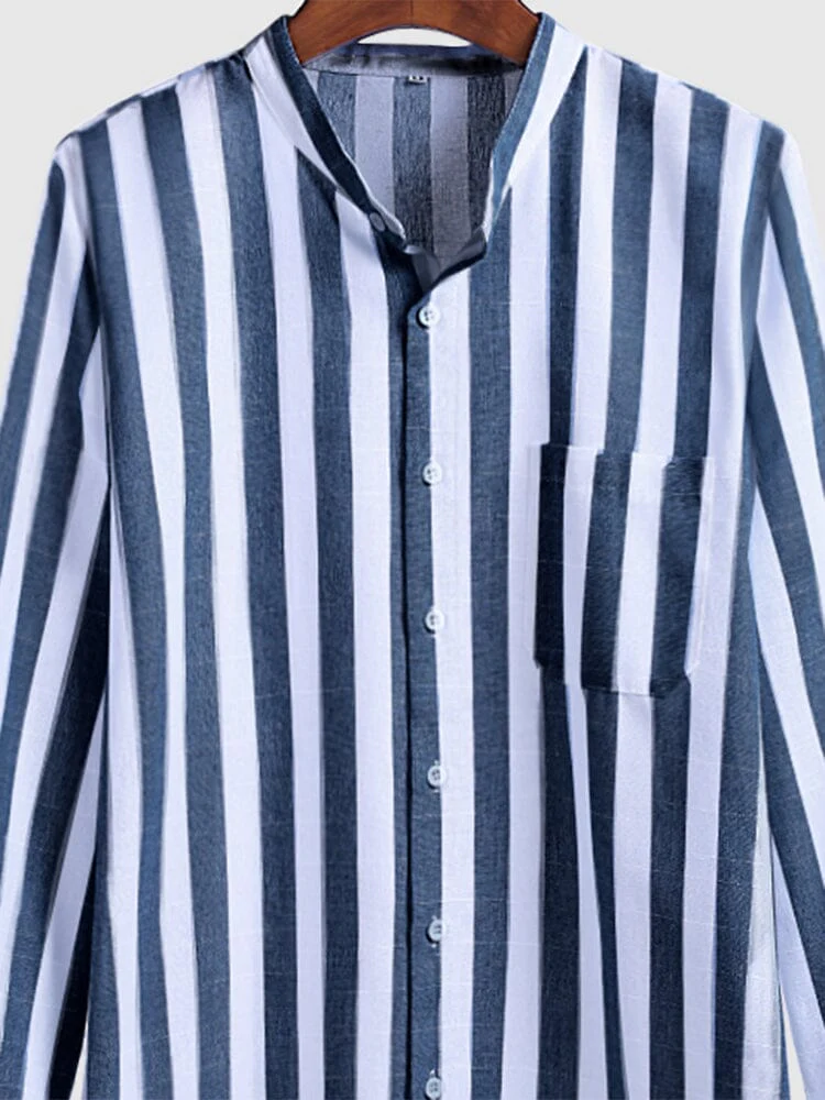 Striped Cotton Shirt 4 - Image 7