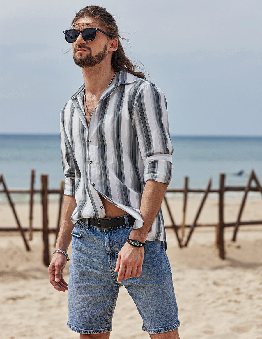 Striped Pattern Shirt - Image 4