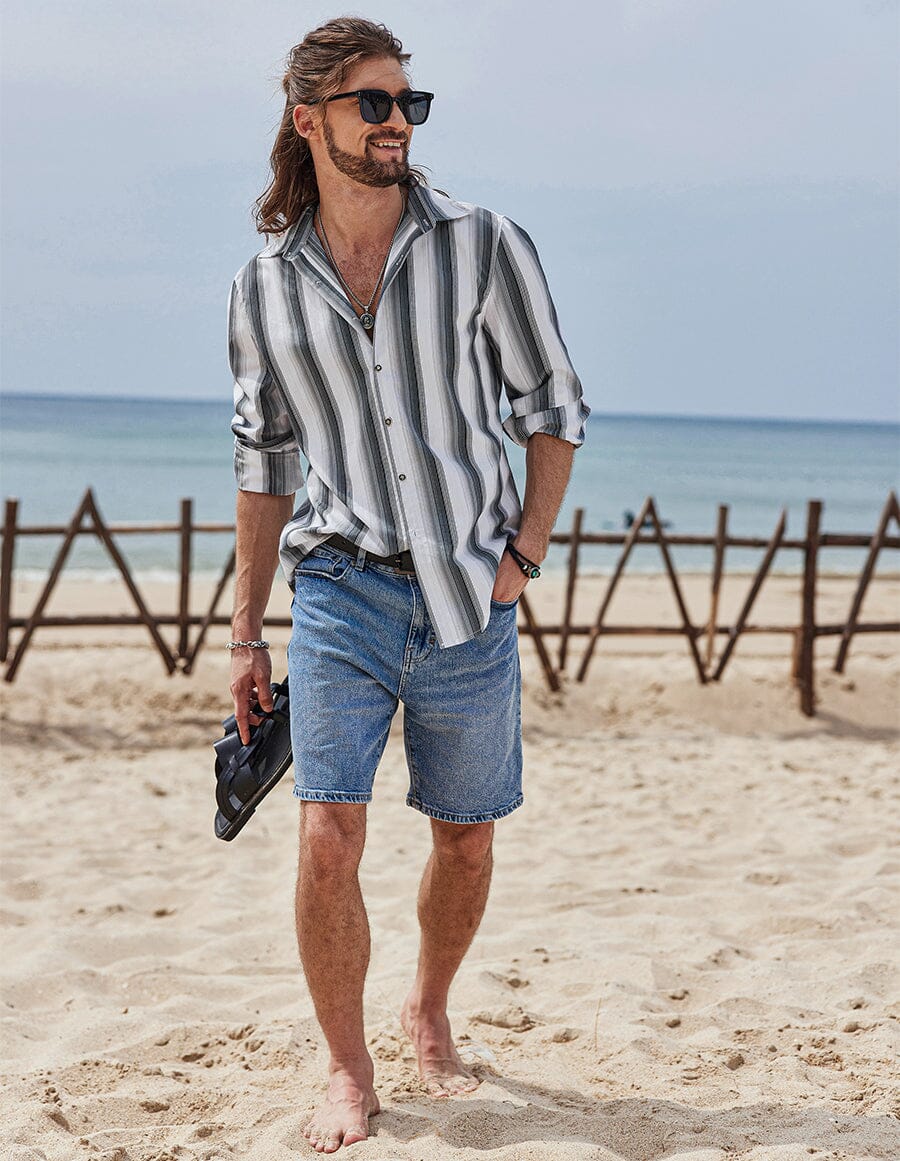 Striped Pattern Shirt - Image 5