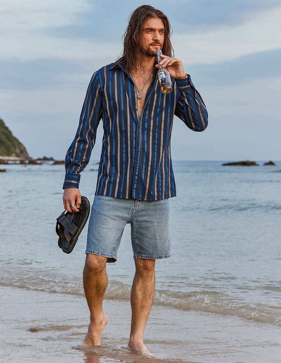 Striped Texture Shirt - Image 3