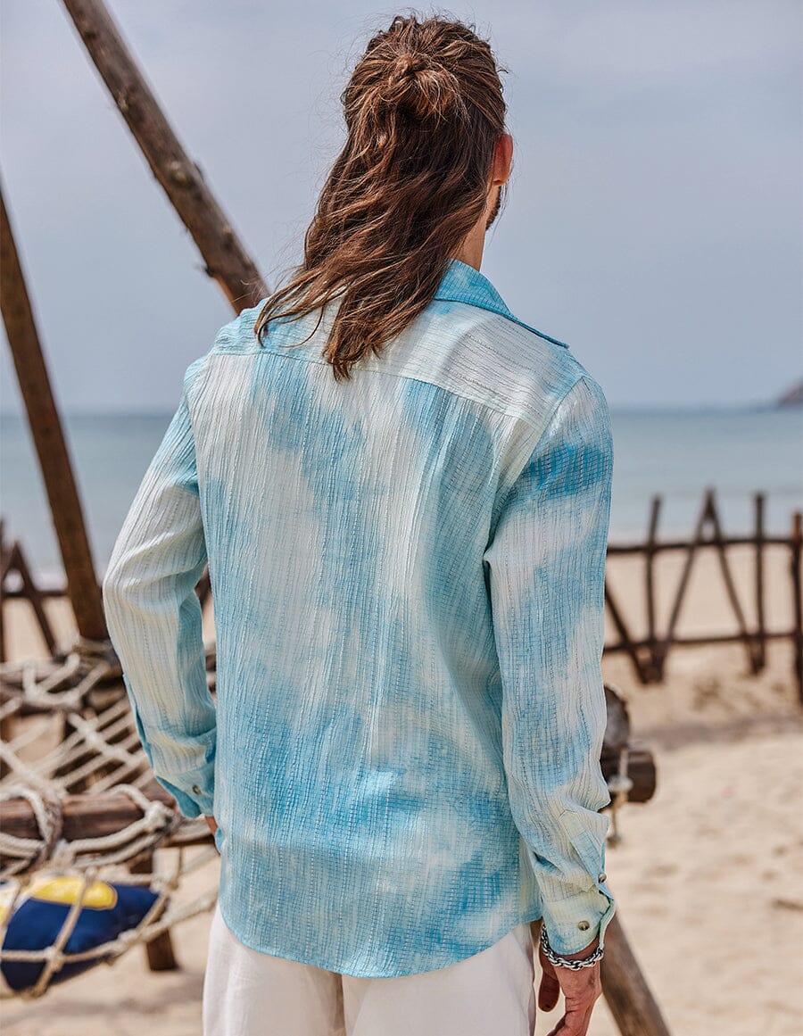 Tie-Dyed Pattern Shirt - Image 2
