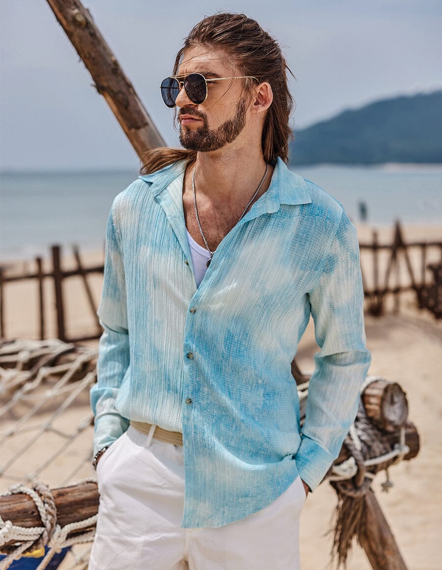 Tie-Dyed Pattern Shirt - Image 4