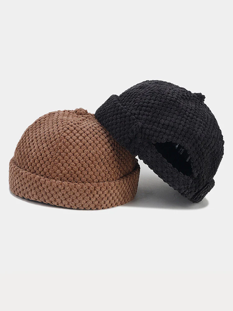 Corduroy Brimless Beanie Cap - Image 10