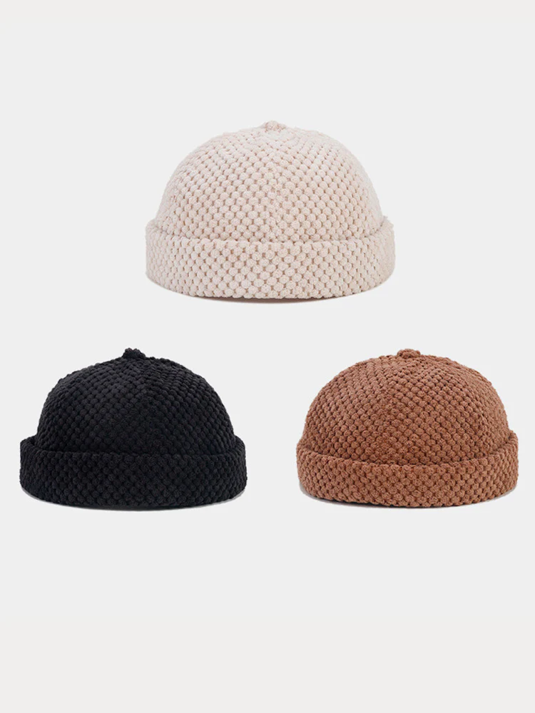 Corduroy Brimless Beanie Cap - Image 8