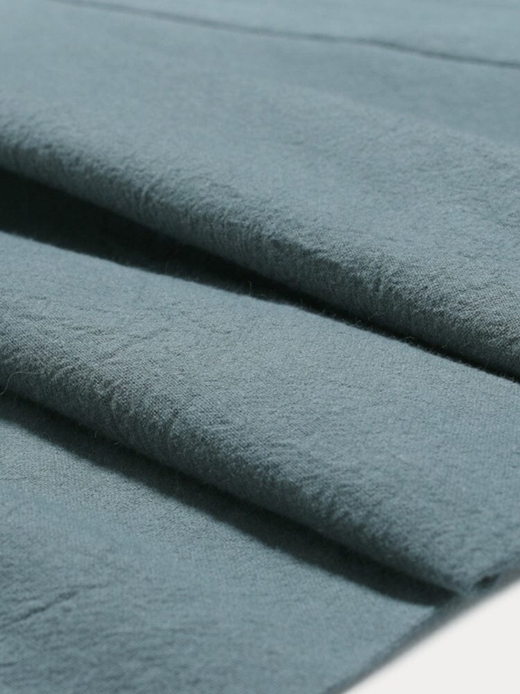 Cotton Linen Solid Color Harem Pants - Image 9
