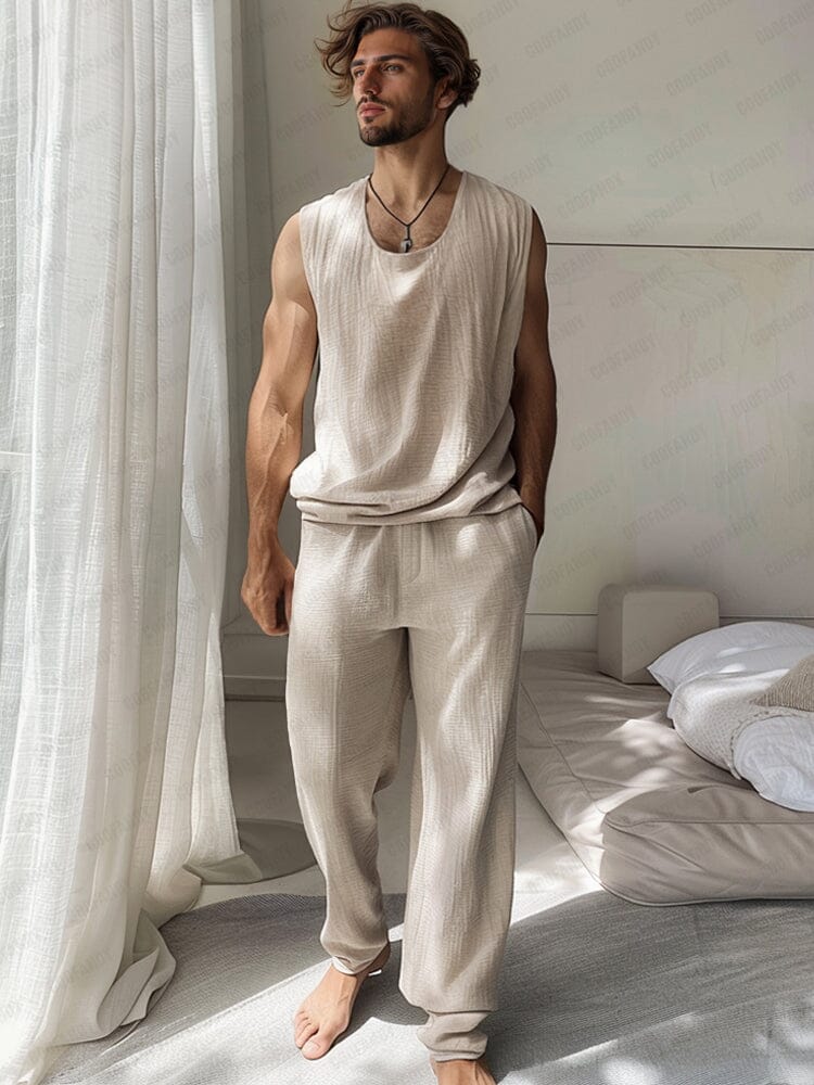 Cozy 100% Cotton Tank Top Set - Image 2